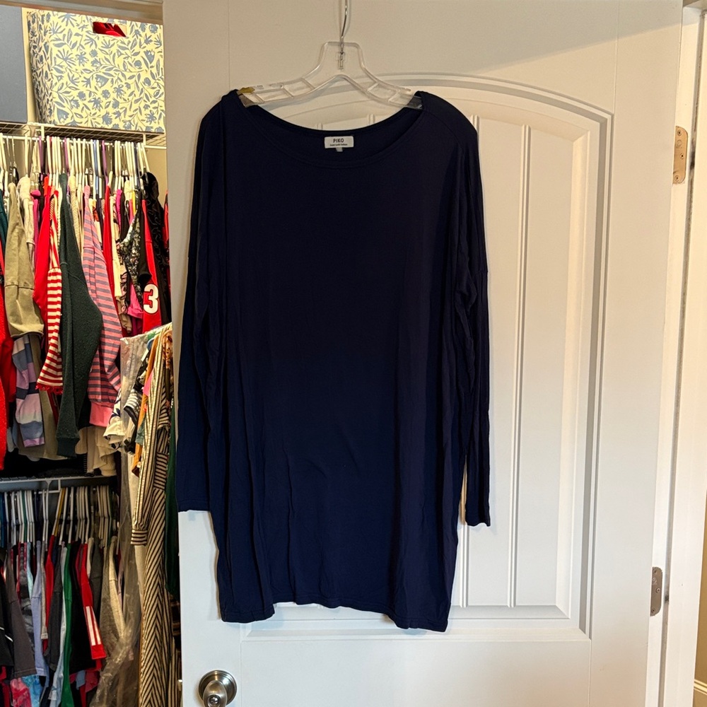 Piko 1988 Navy Blue Tunic Top